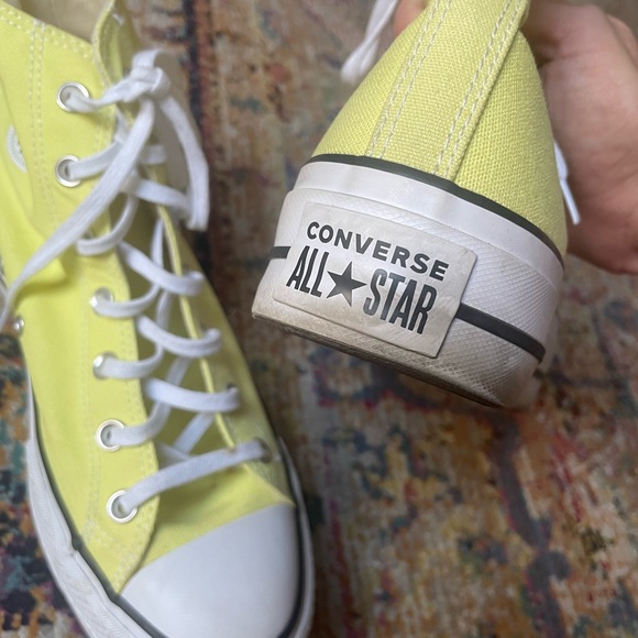 Light Yellow Platform Converse - Picture 4 of 5